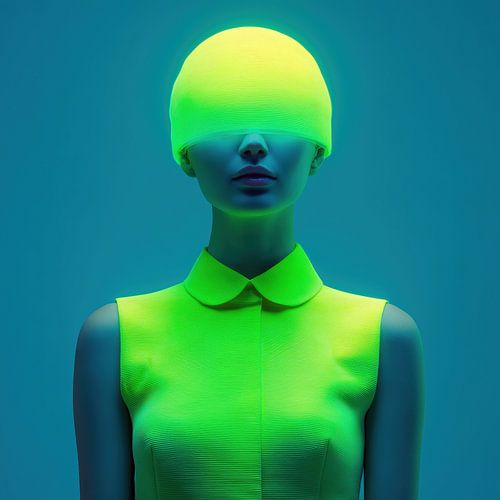 Neon-Damen, grün-gelb