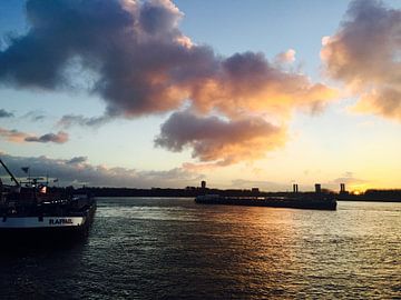 Sunrise botlek Rotterdam sur Jeus Akkerman