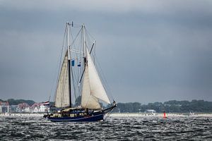 Windjammer on the Baltic Sea sur Rico Ködder