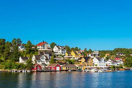 View of the town of Arendal in Norway by Rico Ködder