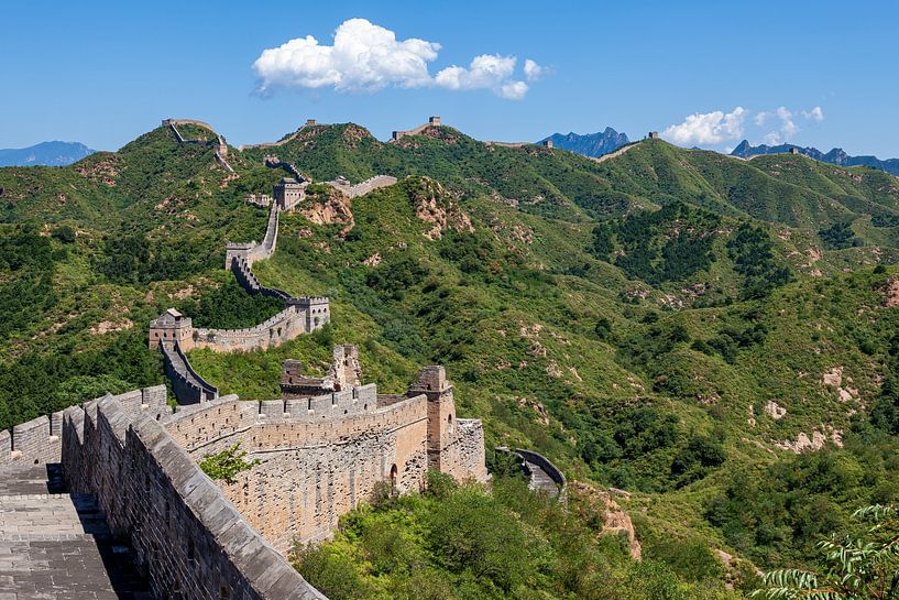 Die Große Mauer bei Jinshanling in China von Roland Brack