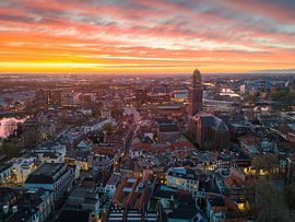 Sunset Zwolle by Thomas Bartelds