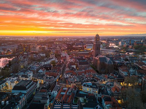 Coucher de soleil flamboyant Zwolle