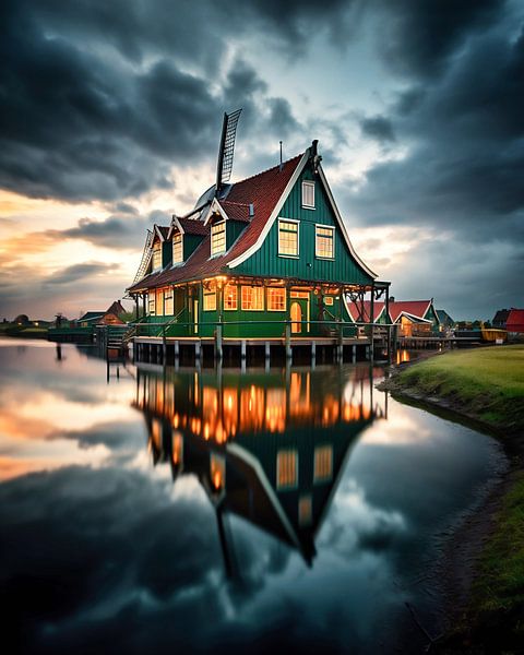 Haus in den Grachten von fernlichtsicht