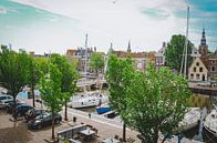 Noorderhaven in Harlingen, Friesland van Daphne Groeneveld thumbnail