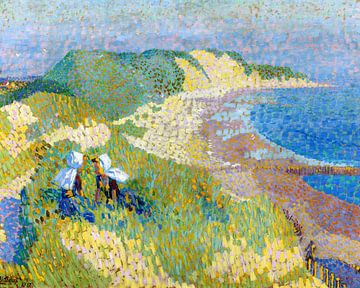 Sea and dunes near Zoutelande, Jan Toorop, by Atelier Liesjes