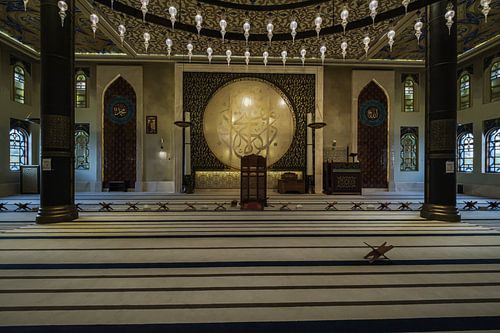 Katara mosque (the blue mosque or The masjid of Katara) in Katara cultural village, Doha Qatar