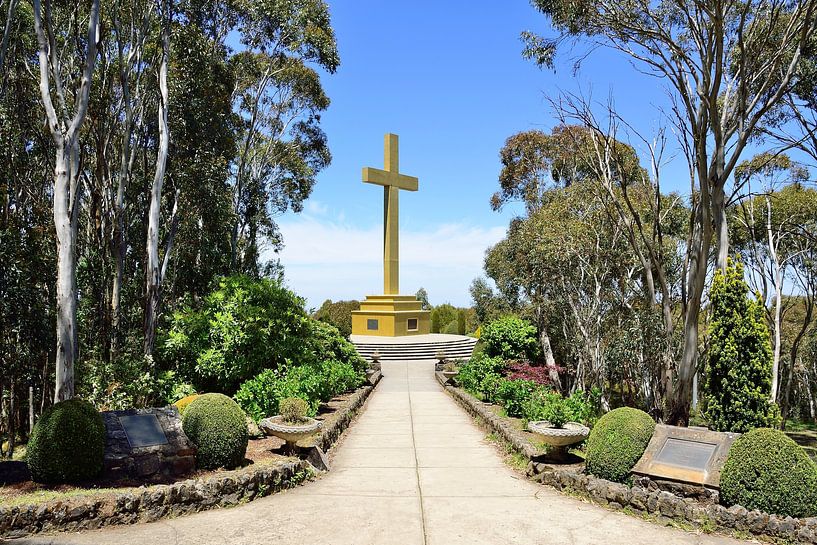 Mount Macedon herdenkingskruis van Frank's Awesome Travels