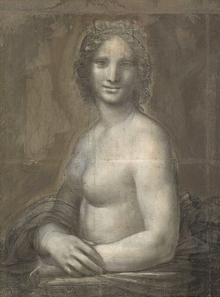 Der Akt Mona Lisa, Leonardo da Vinci von Meesterlijcke Meesters