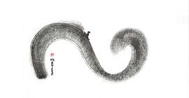 One man, one wave, Both in motion by Monique van Kipshagen - Heartwarming Arts