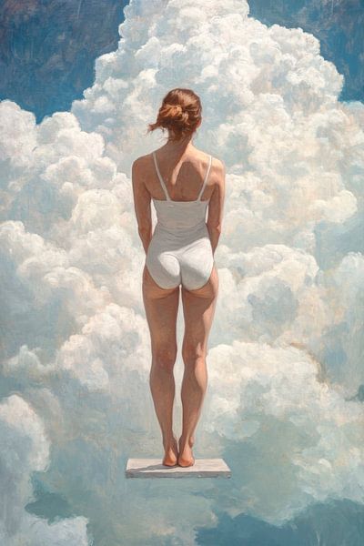 Jump into the blue by Poster Art Shop