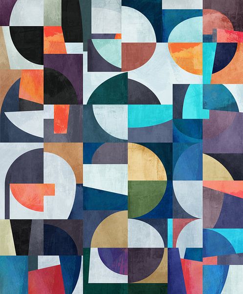 Geometry with semicircles by Angel Estevez