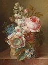 Stillleben mit Blumen, Cornelis van Spaendonck von Meesterlijcke Meesters Miniaturansicht