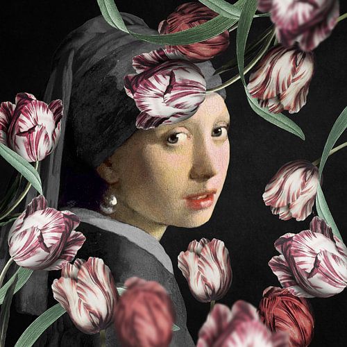 Meisje met de Parel - the Lot of Tulips Edition von Marja van den Hurk