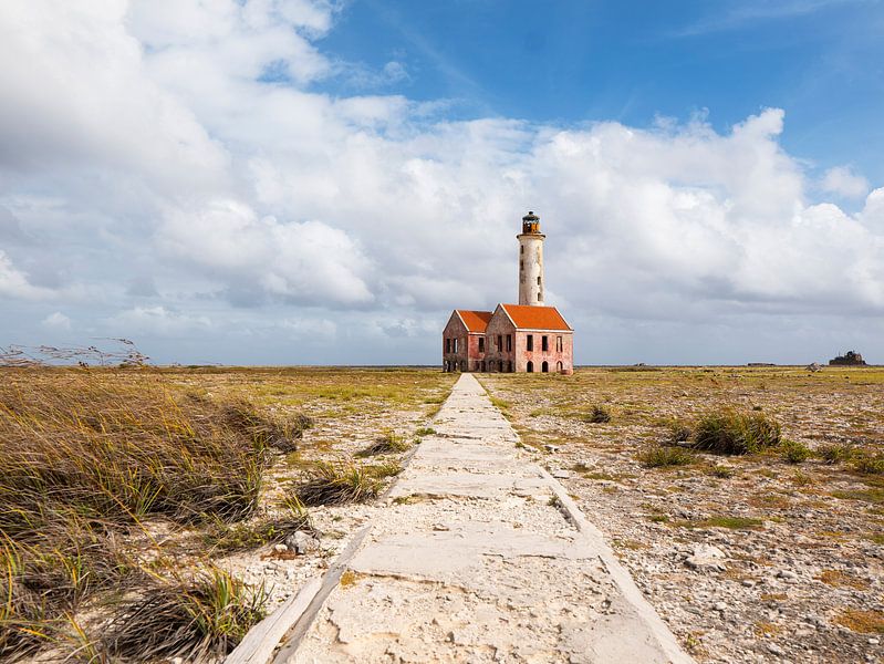 Leuchtturm auf klein Curacao von Carina Meijer ÇaVa Fotografie