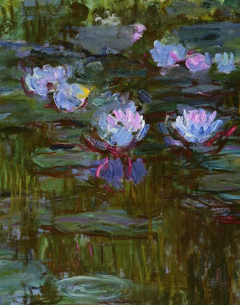 Claude Monet,Water Lilies, 1914 to 17 Detail By Monet by finemasterpiece