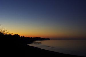 Coucher de soleil sur la mer Baltique