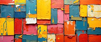 Flächen vom Raster zur Freiheit – Ein abstraktes Panorama aus Farbe, Fläche und Zufall