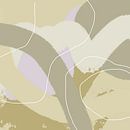 Abstract pastel art in Wild Wonder colors in brown, beige, pink by Dina Dankers thumbnail