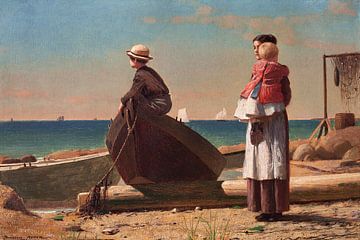 Papas Ankunft (1873) von Winslow Homer von Studio POPPY