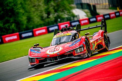 L'hypercar Ferrari 499P à Spa-Francorchamps