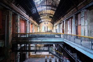 Verlassene Industrie im Verfall.