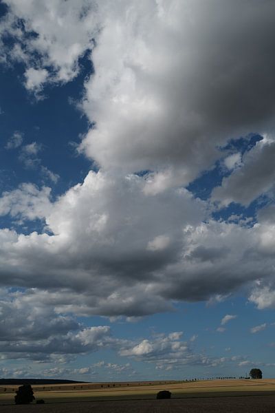 Wetterau - Cloudy sky by Christian Konschewski
