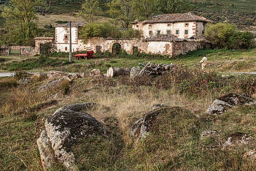 Old farmhouse in the northern Spanish countryside near Salcedillo