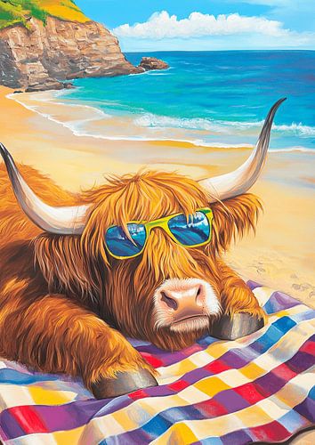 Schotse Hooglander Hoogland Koe