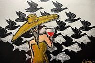 Water en Vuur - Gold by Geoffrey Wijn - WINE ART GALLERY thumbnail