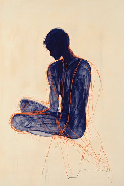 Figure assise par Poster Art Shop