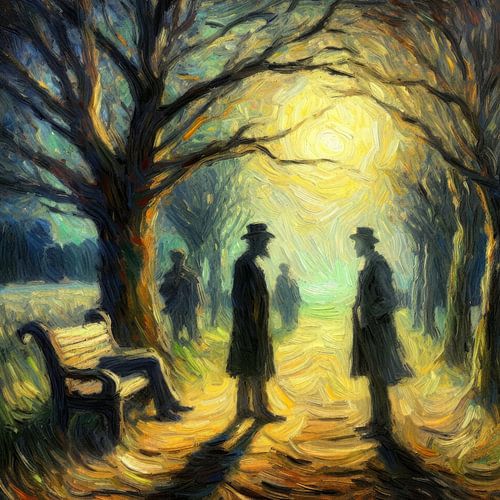 Hallo duisternis mijn oude vriend Ik kom weer met je praten. van Henk van Holten