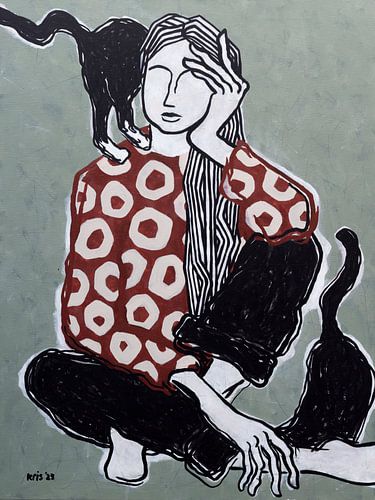 Mes chats (no.2023-08) sur Kris Stuurop