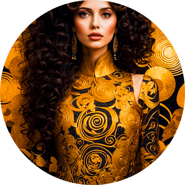 Aurea Divina: De Vergulde Beschermer - Beschermer in Goud & Zwart