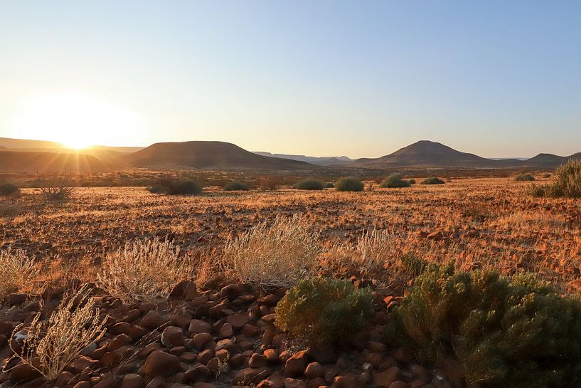 Sonnenaufgang in Namibia von Britta Kärcher
