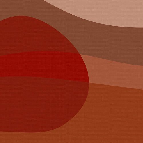 Minimalistische abstracte kunst in aardetinten II