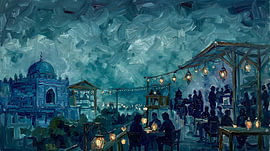 Abend auf dem Dach der Moschee von HUGO