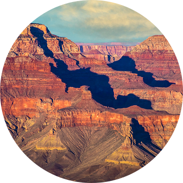 Prachtig avondlicht over de Grand Canyon, VS van Rietje Bulthuis