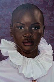 Elegant Ruffled Portrait by Damilare Jamiu