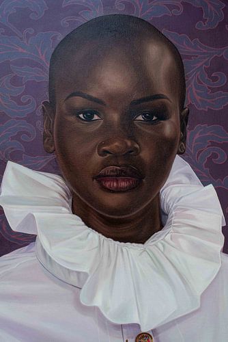 Elegant Ruffled Portrait