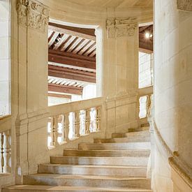 Klassische Treppe im Schloss. von Alie Ekkelenkamp