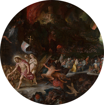 Christus' afdaling in het voorgeborchte der hel, Jan Brueghel de Oudere, Hans Rottenhammer, Jan Brue