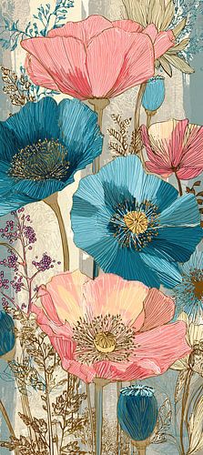 Bloemen in Kleur | Kleurige Bloemen Compositie