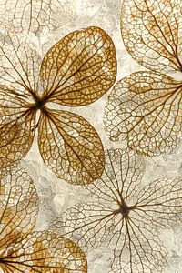 Warm Country Colors: The Hydrangea Leaves