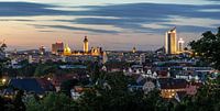 Panorama de la ville de Leipzig au coucher du soleil par Frank Herrmann Aperçu