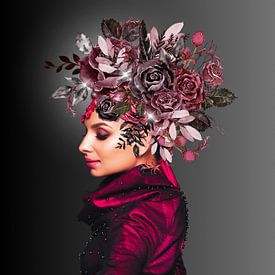 Femme en bordeaux sur Postergirls