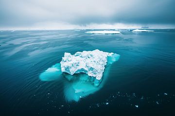 IJsberg vooruit van fernlichtsicht