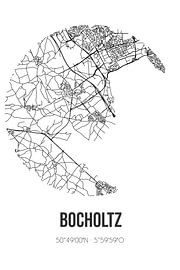 Bocholtz (Limburg) | Karte | Schwarz-Weiß von Ortsdrucke
