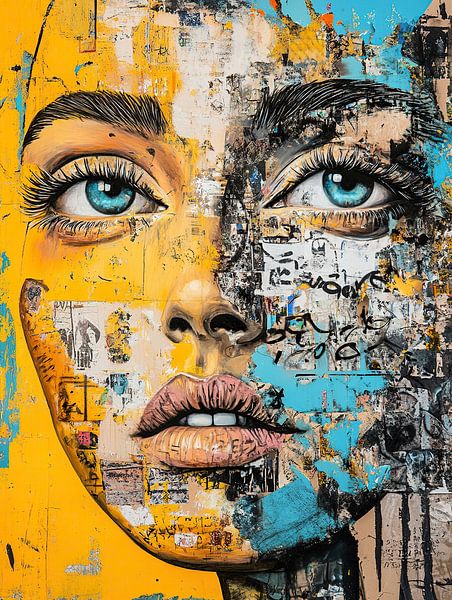Le visage des femmes | Eyes Through Urbanity par Peintures accrocheuses