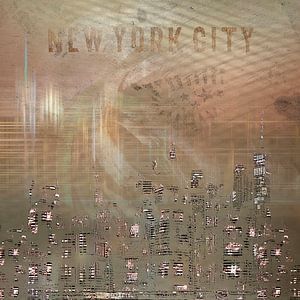 MODERN ART New York City Skylines | or sur Melanie Viola
